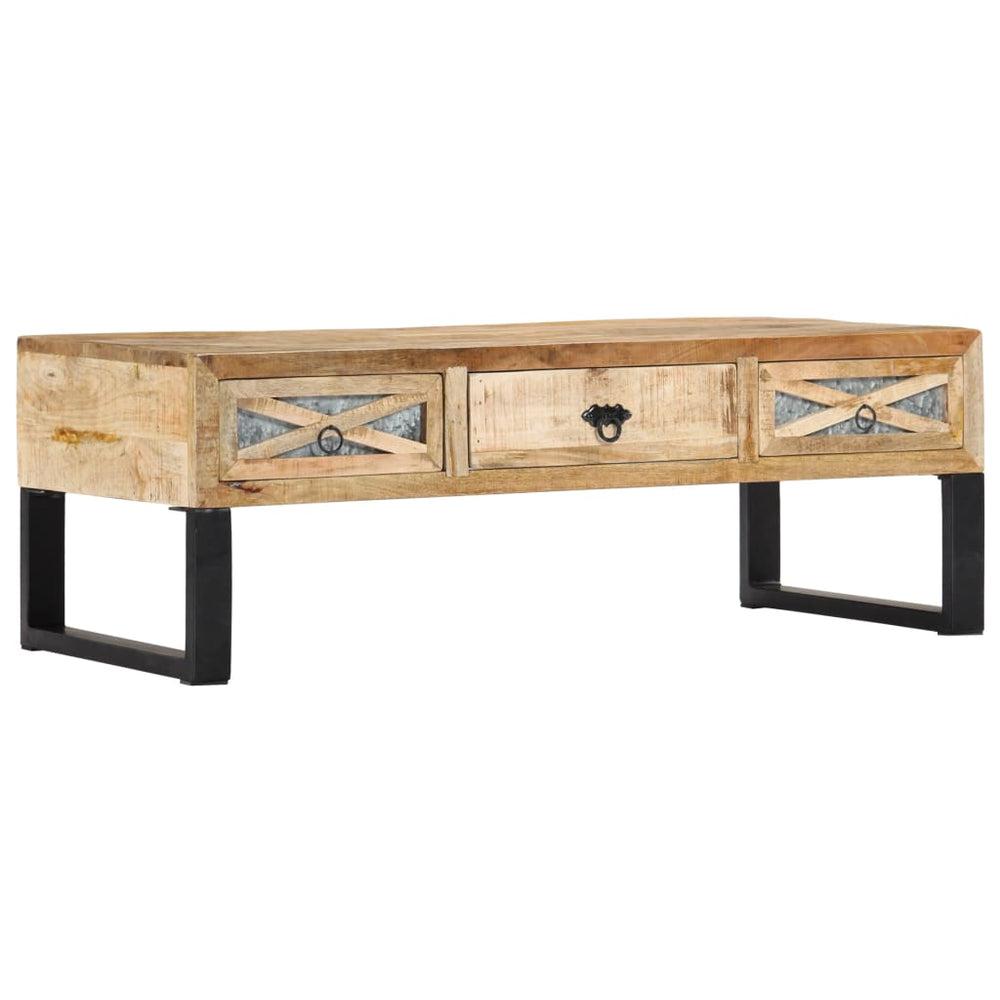 vidaXL Coffee Table 110 x 50 x 38 cm Solid Mango Wood