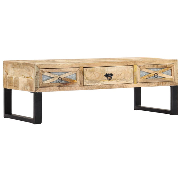 vidaXL Coffee Table 110 x 50 x 38 cm Solid Mango Wood