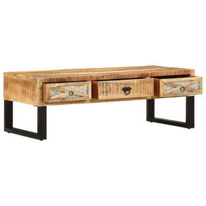 vidaXL Coffee Table 110 x 50 x 38 cm Solid Mango Wood