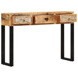 vidaXL Console Table 110 x 30 x 76 cm Solid Mango Wood