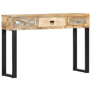 vidaXL Console Table 110 x 30 x 76 cm Solid Mango Wood