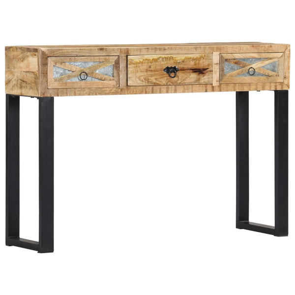 vidaXL Console Table 110 x 30 x 76 cm Solid Mango Wood