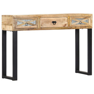 vidaXL Console Table 110 x 30 x 76 cm Solid Mango Wood