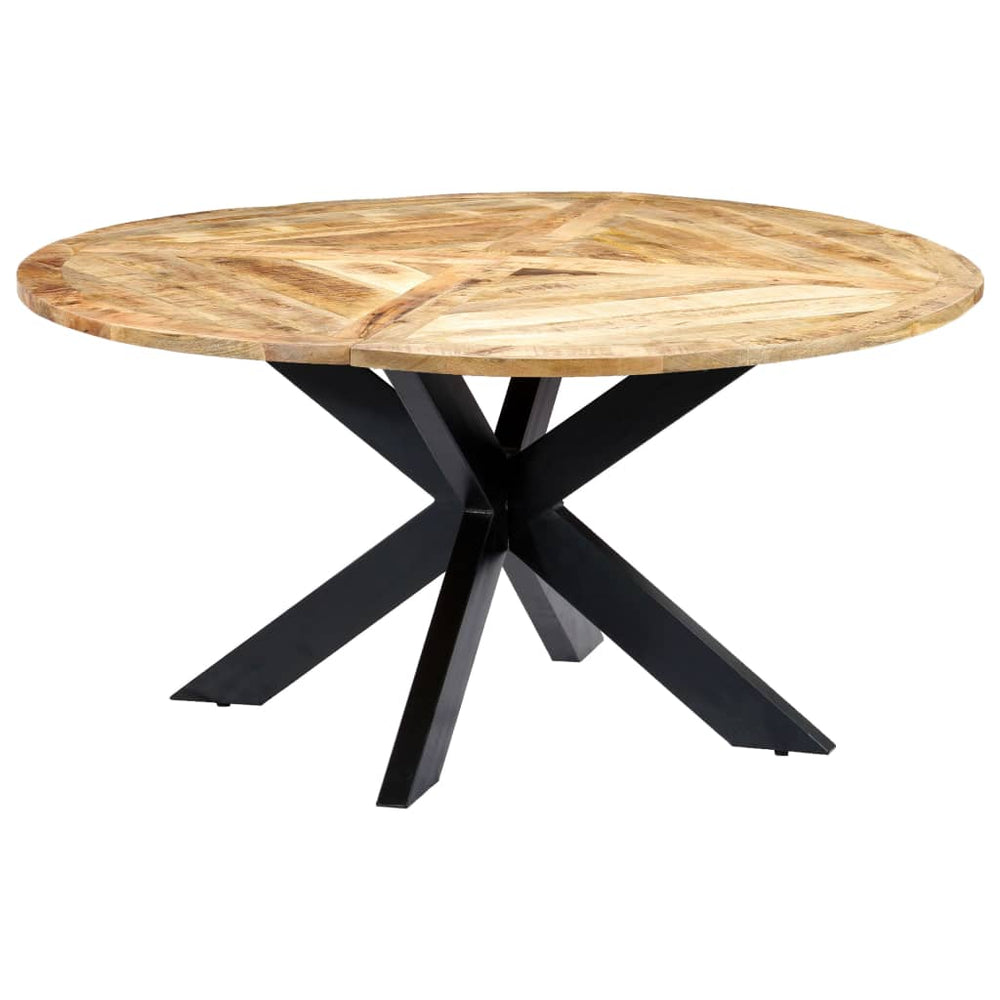 vidaXL Round Dining Table 150x76 cm Solid Mango Wood
