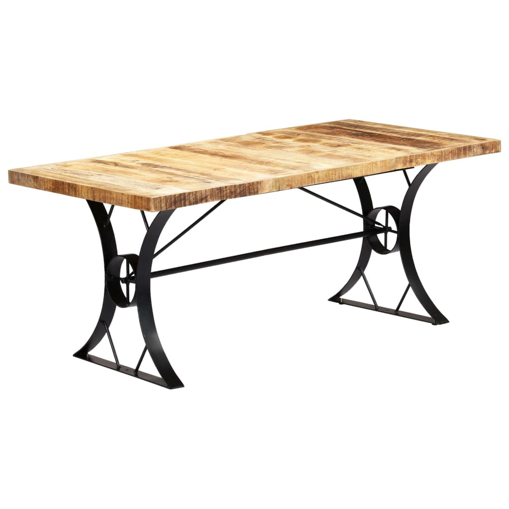 vidaXL Dining Table 180×90×76 cm Solid Mango Wood