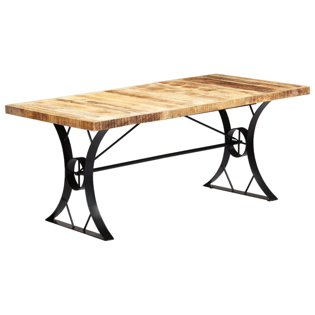 vidaXL Dining Table 180×90×76 cm Solid Mango Wood