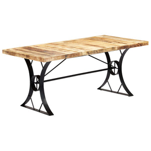 vidaXL Dining Table 180×90×76 cm Solid Mango Wood