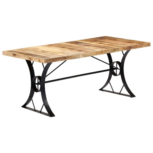 vidaXL Dining Table 180×90×76 cm Solid Mango Wood
