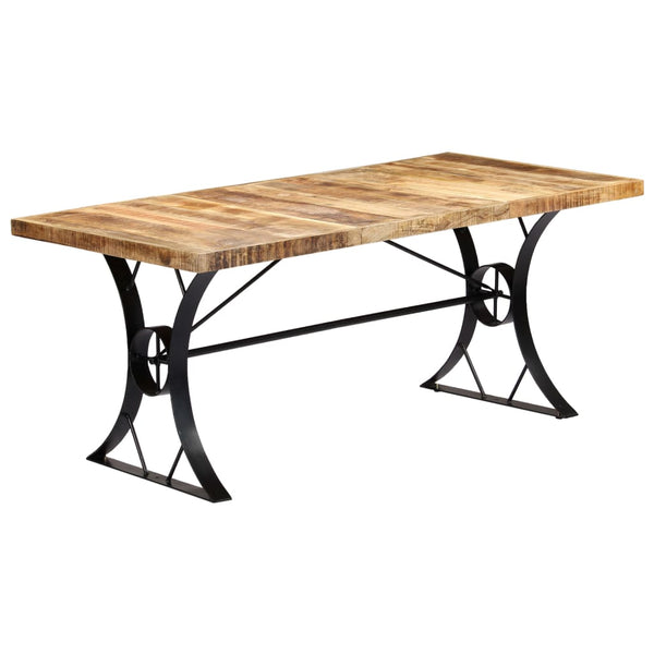 vidaXL Dining Table 180×90×76 cm Solid Mango Wood