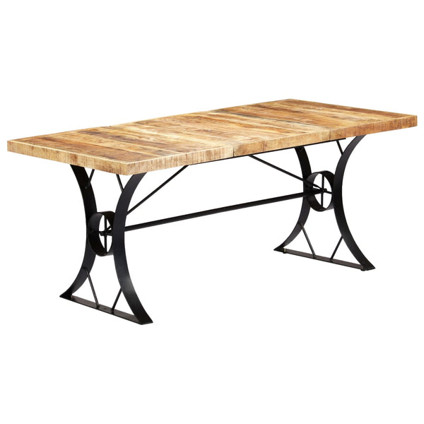 vidaXL Dining Table 180×90×76 cm Solid Mango Wood