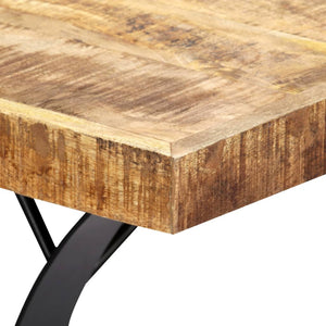 vidaXL Dining Table 180×90×76 cm Solid Mango Wood