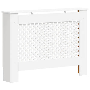 vidaXL Radiator Cover White 112×19×81.5 cm MDF