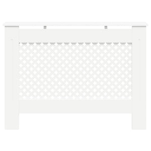vidaXL Radiator Cover White 112×19×81.5 cm MDF