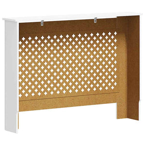 vidaXL Radiator Cover White 112×19×81.5 cm MDF