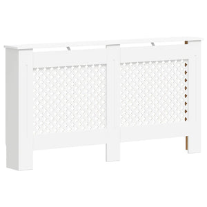 vidaXL Radiator Cover White 152x19x81.5 cm MDF