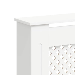 vidaXL Radiator Cover White 152x19x81.5 cm MDF