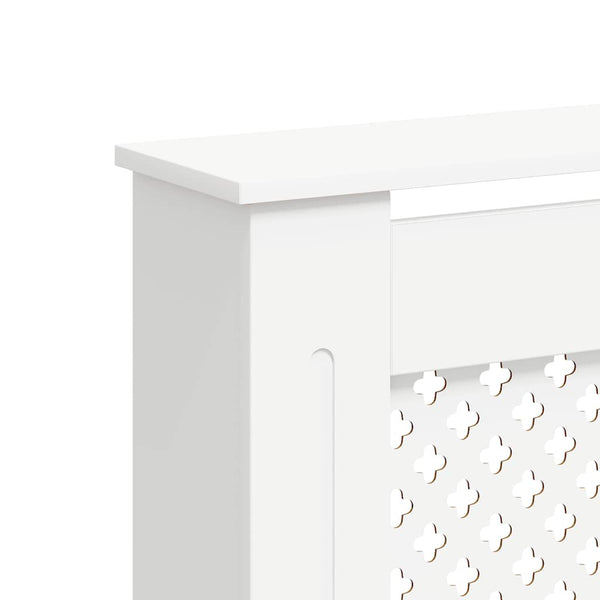 vidaXL Radiator Cover White 152x19x81.5 cm MDF