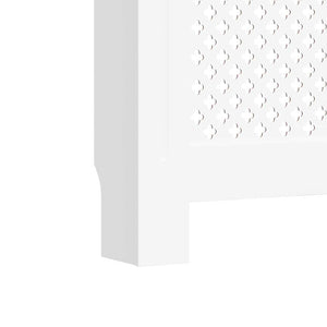 vidaXL Radiator Cover White 152x19x81.5 cm MDF
