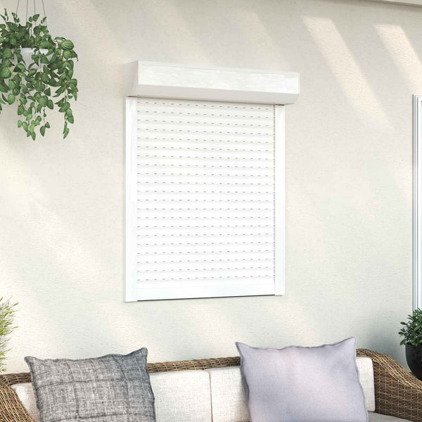 vidaXL Roller Blind White 70 x 100 cm Aluminum and Polyurethane