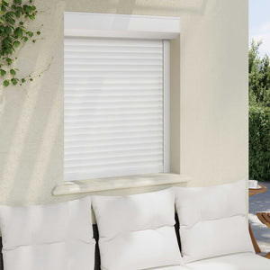 vidaXL Roller Blind White 80 x 100 cm Aluminum and Polyurethane