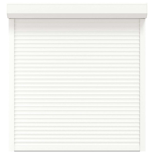 vidaXL Roller Shutter White 130 x 140 cm Aluminum and Polyurethane