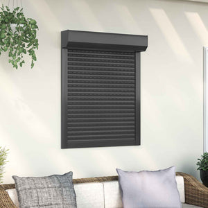 vidaXL Anthracite Roller Blind 80 x 100 cm Aluminium and Polyurethane