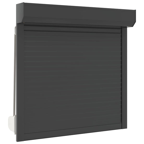 vidaXL Roller Blind Anthracite 100 x 100 cm Aluminum and Polyurethane