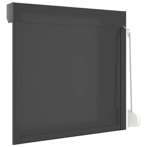 vidaXL Roller Blind Anthracite 100 x 100 cm Aluminum and Polyurethane
