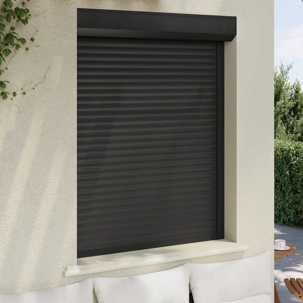 vidaXL Roller Shutter Anthracite 100 x 130 cm Aluminium and Polyurethane