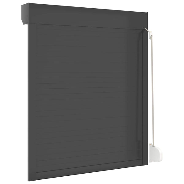 vidaXL Roller Shutter Anthracite 100 x 130 cm Aluminium and Polyurethane