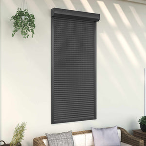 vidaXL Roller Shutter Anthracite 100 x 210 cm Aluminum and Polyurethane