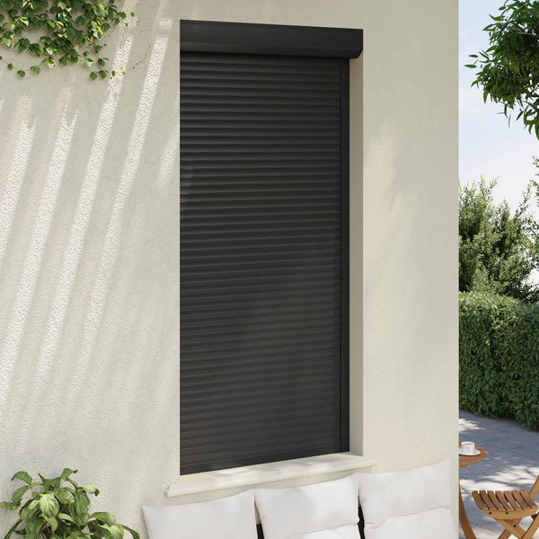 vidaXL Roller Shutter Anthracite 100 x 210 cm Aluminum and Polyurethane