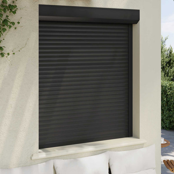 vidaXL Roller Blind Anthracite 110 x 130 cm Aluminium and Polyurethane