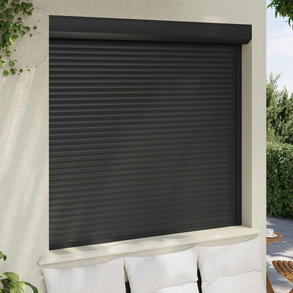 vidaXL Roller Blind Anthracite 160 x 150 cm Aluminum and Polyurethane