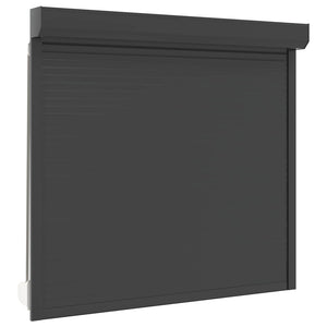 vidaXL Roller Blind Anthracite 160 x 150 cm Aluminum and Polyurethane