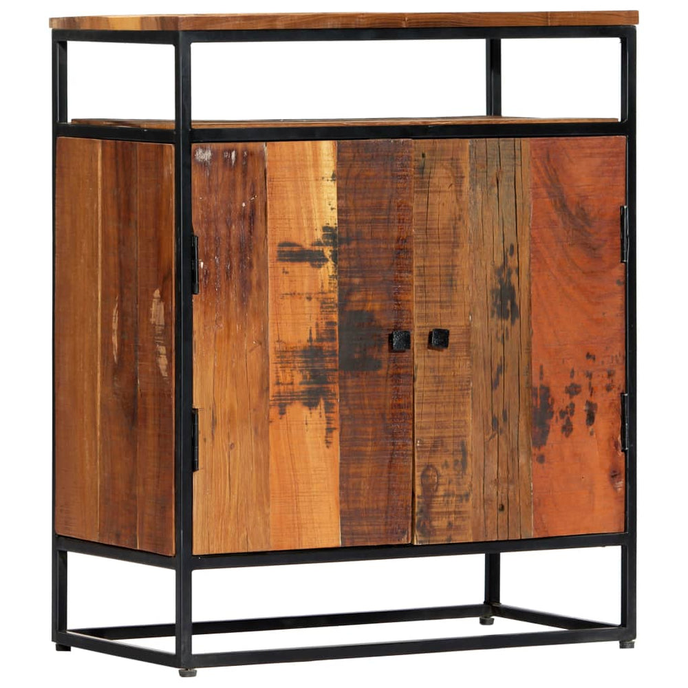 vidaXL Sideboard 60x35x76 cm Solid Reclaimed Wood and Steel