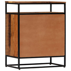 vidaXL Sideboard 60x35x76 cm Solid Reclaimed Wood and Steel