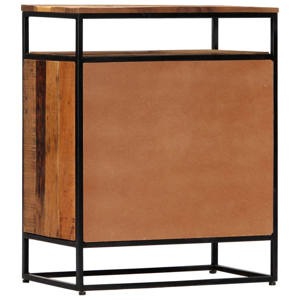vidaXL Sideboard 60x35x76 cm Solid Reclaimed Wood and Steel