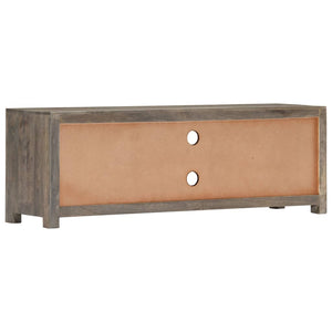 vidaXL TV Cabinet Grey 120x30x40 cm Solid Mango Wood