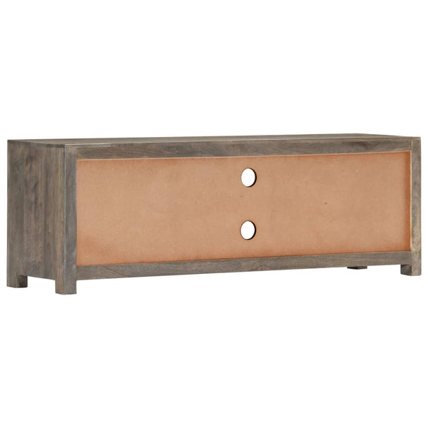vidaXL TV Cabinet Grey 120x30x40 cm Solid Mango Wood