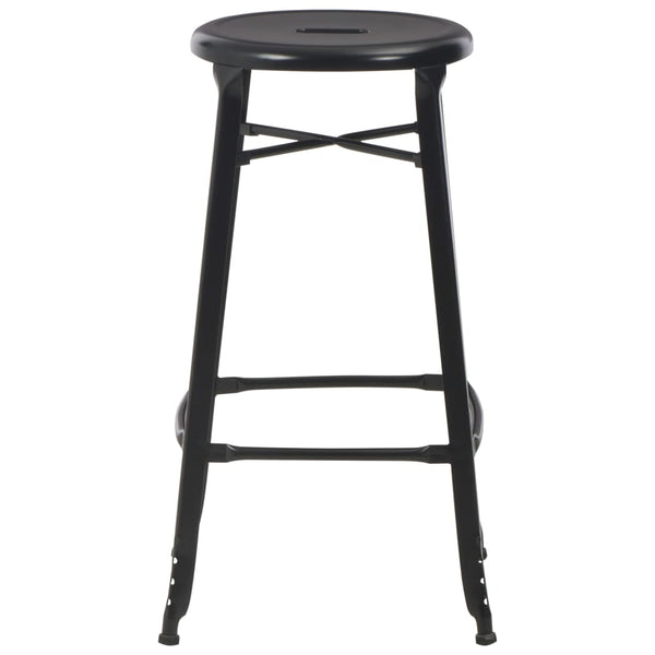 vidaXL 3-Piece Bar Set Steel Black