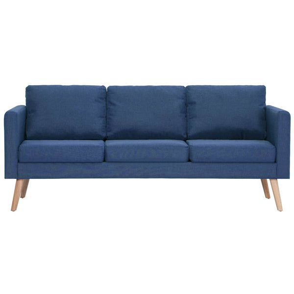 vidaXL 2-Piece Sofa Set Fabric Blue