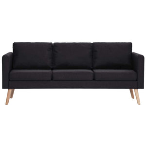 vidaXL 2-piece Sofa Set Fabric Black
