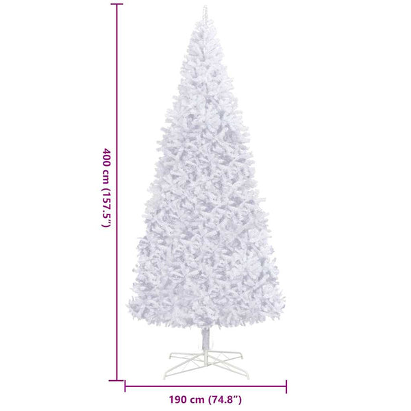 Künstlicher Weihnachtsbaum 400 cm Weiß