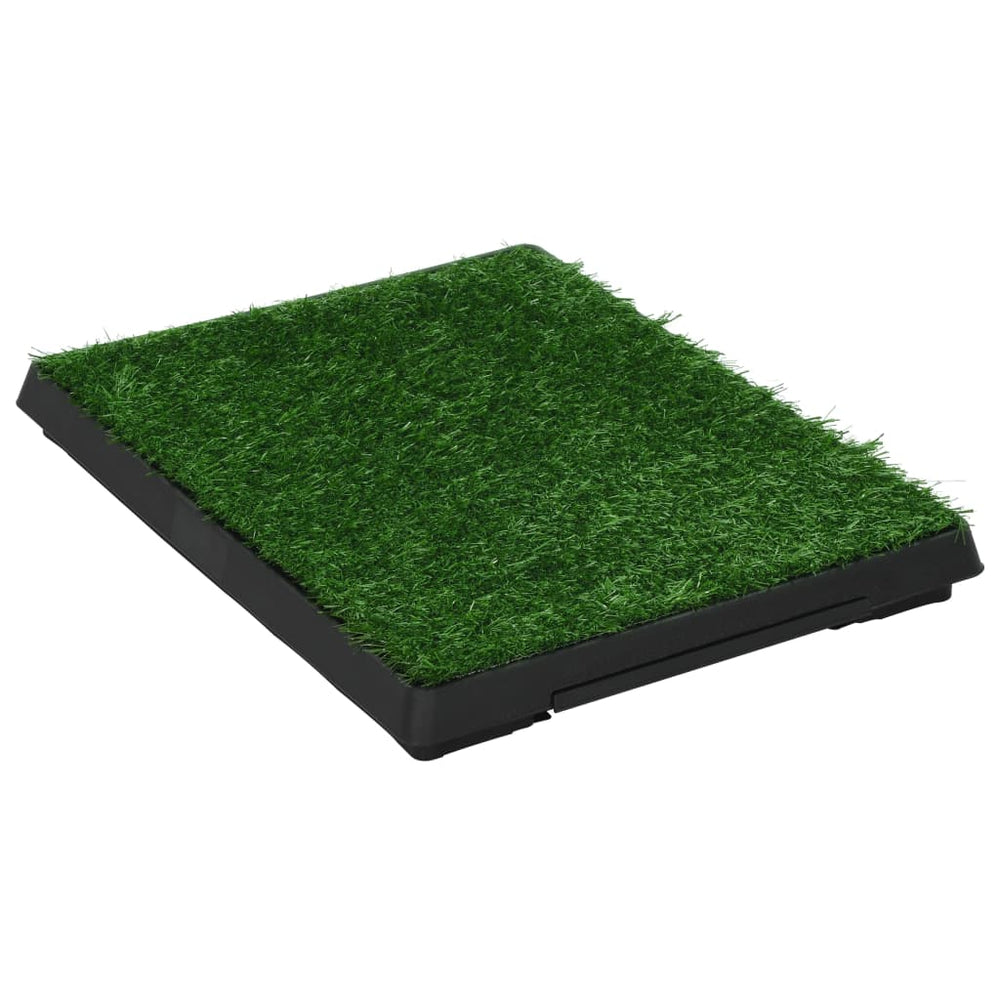 vidaXL Pet Toilet with Tray & Artificial Grass Green 63x50x7 cm WC