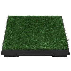 vidaXL Pet Toilet with Tray & Artificial Grass Green 63x50x7 cm WC