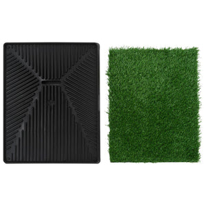 vidaXL Pet Toilet with Tray & Artificial Grass Green 63x50x7 cm WC