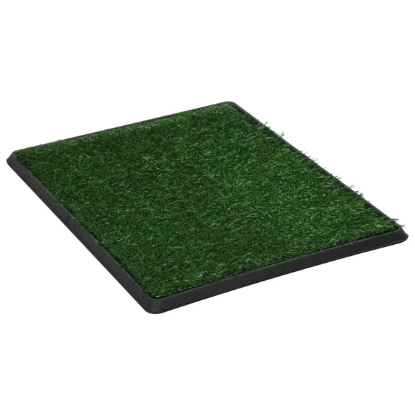 vidaXL Pet Potty with Tray & Artificial Grass Green 64x51x3 cm Toilet