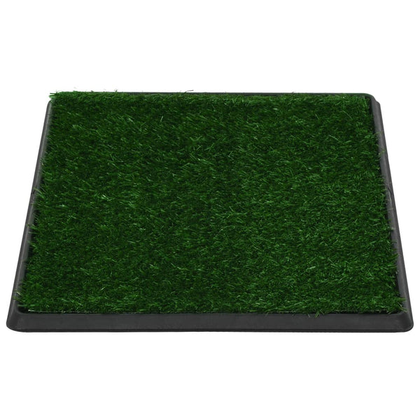 vidaXL Pet Potty with Tray & Artificial Grass Green 64x51x3 cm Toilet