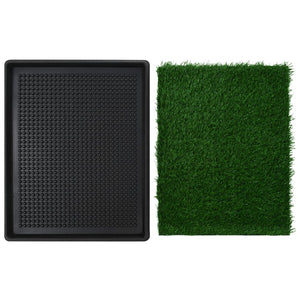 vidaXL Pet Potty with Tray & Artificial Grass Green 64x51x3 cm Toilet